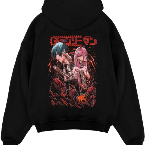 Chainsaw Man Denji x Power x Aki Hayakawa Hoodie