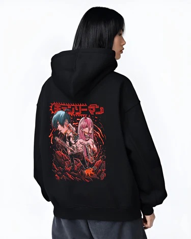 Chainsaw Man Denji x Power x Aki Hayakawa Hoodie
