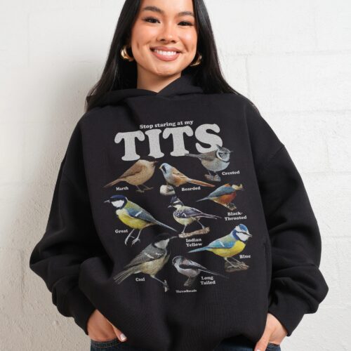Stop Staring At My Tits Hoodie