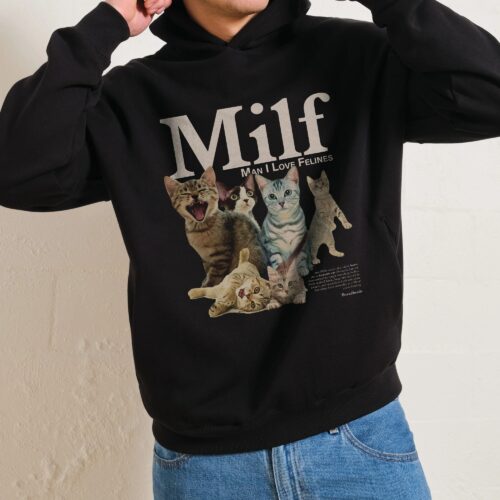 Man I Love Felines Hoodie