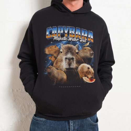 Capybara Water Rat Hoodie _ Graphic Hoodie