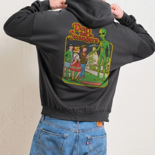 Don't Talk to Strangers Front and Back Hoodie