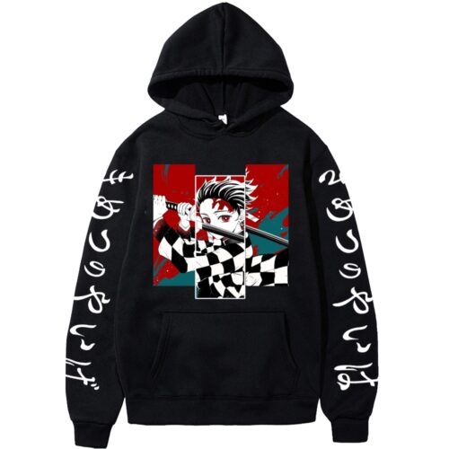Demon Slayer Hoodie – Tanjiro Kamado Harajuku Hoodie