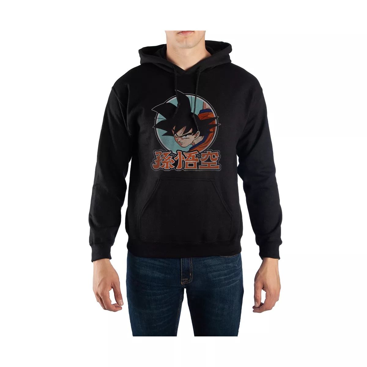 Dragon Ball Z Goku Anime Mens Black Hooded Sweatshirt