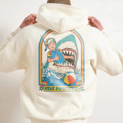 Stay Positive Front and Back Hoodie